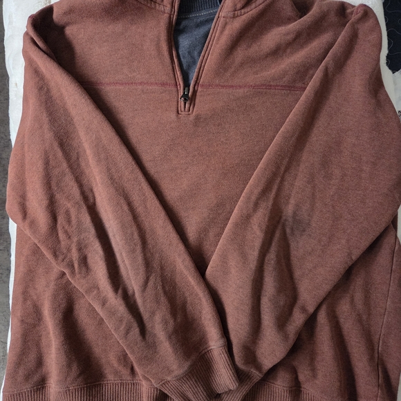Other - Men's Rust Half-Zip Sweater
